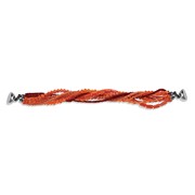 Bracelet magnétique 8 rangs orange/Corail