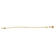 Bracelet strass sur ruban doré Séléné T21