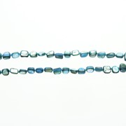 Collier turquoise coquillage carré