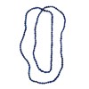 Collier de perles d'eau douce bleu marine 6mm