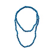 Collier de perles d' agates bleues 8 mm