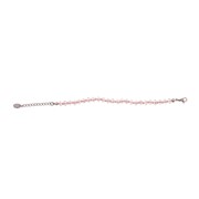 Bracelet perles de verre rose