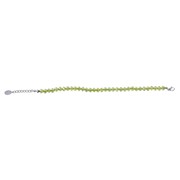 Bracelet perles de verre vert clair