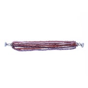 Bracelet magnétique 7 rangs violet