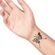 Pierre à tatouer large  - papillon 2
