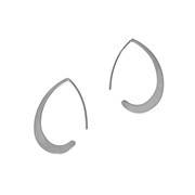 Boucles d'oreilles arabesque, argenté